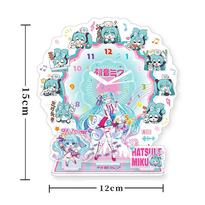 Anime Cosplay Miku - Hatsune Miku Anime Acrylic Clock Stand