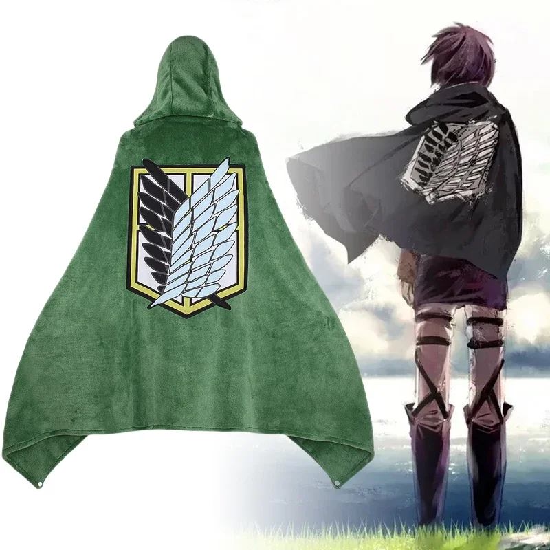 Attack Titan Cloak - Attack on Titan Blanket Plaid Anime