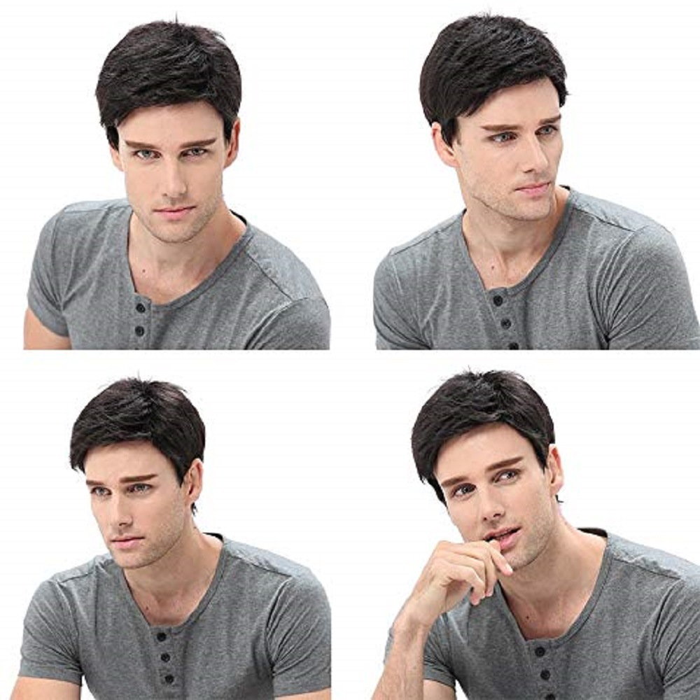 Men Synthetic Short Wigs Wigs  - Anime Cosplay For Black Guys review and price