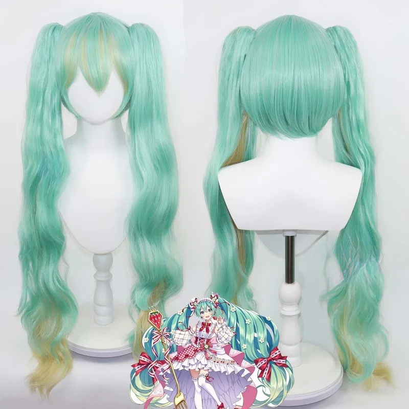 Le Cool Anime Miku Strawberry  - Anime Cosplay Blue Hair review and price