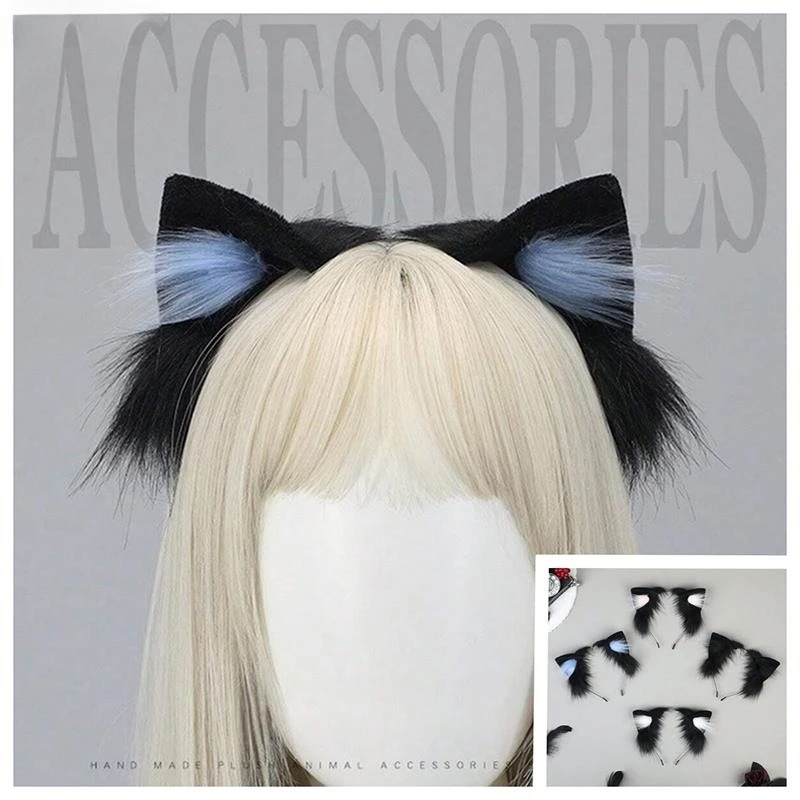 1pcs Cat Ears Halloween Headba - Anime Cosplay Girl With Black Hair review and price
