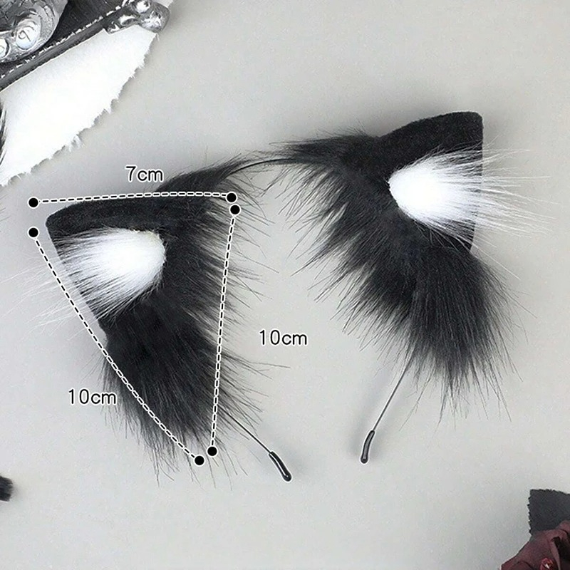 1pcs Cat Ears Halloween Headba - Anime Cosplay Girl With Black Hair review and price