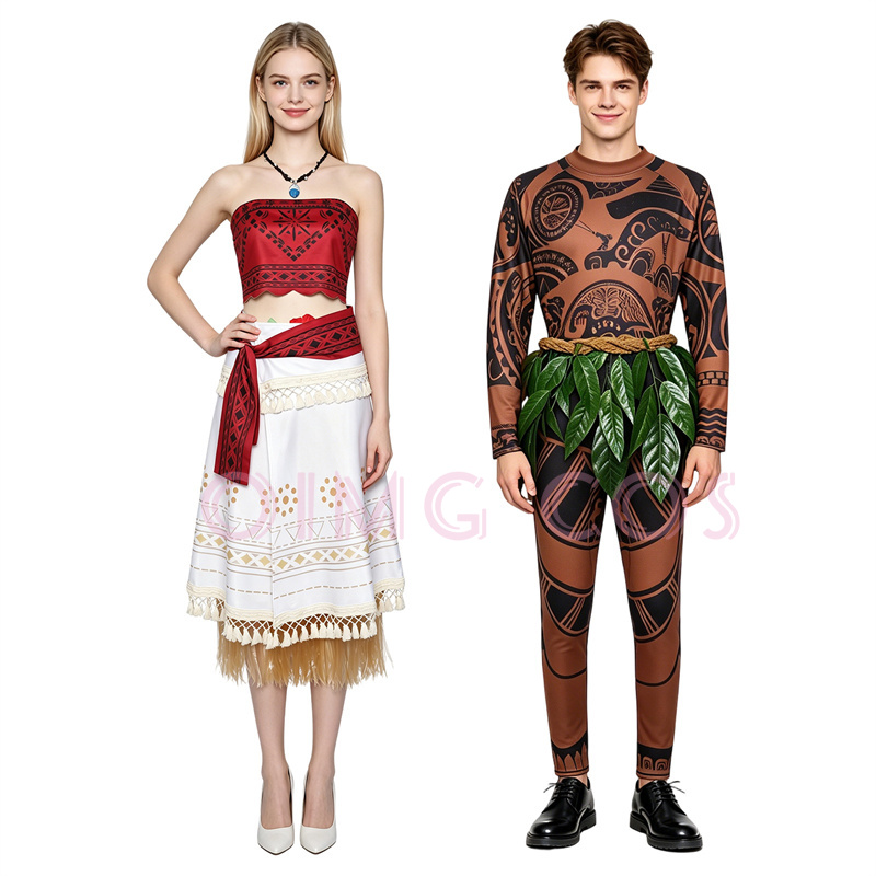 Moanaa Maui‌i Cosplay Costume  - Anime Cosplay Girl Costume review and price