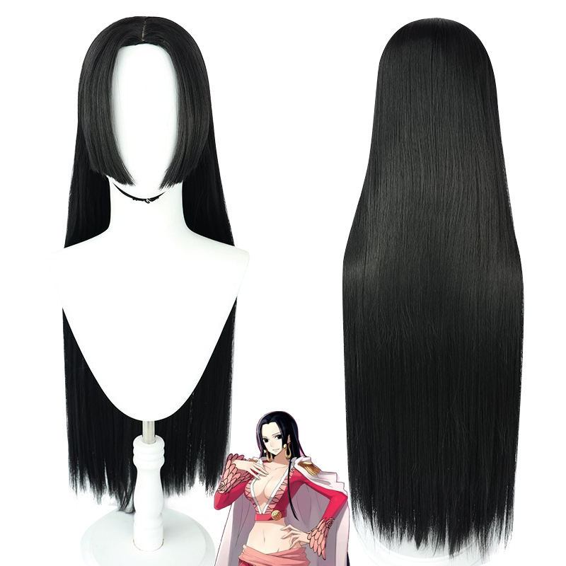 Anime Boa Hancock Cosplay Wig  - Anime Cosplay Girl With Black Hair review and price