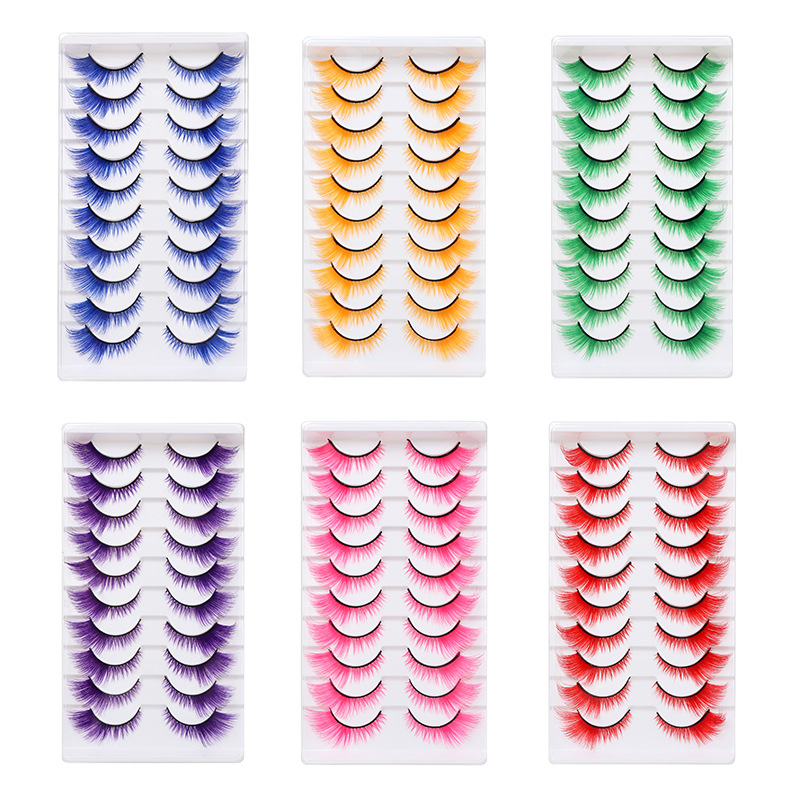 1/5/ 7/10 pairs  colorful cele - Anime Cosplay Girl With Black Hair review and price