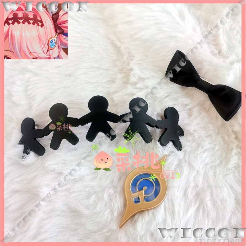 Denia Headwear Game Wuwa Wuthe - Anime Cosplay Girl With Black Hair review and price