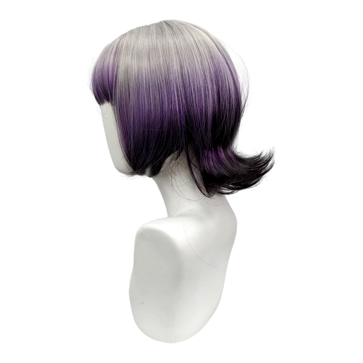 Grey Purple Black Ombre Bob Wi - Anime Cosplay Girl With Black Hair review and price
