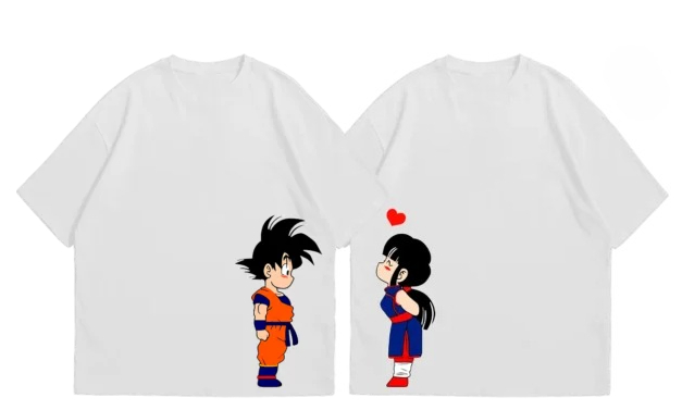 Goku or Milk Chi Chi Couple T  - Anime Cosplay Couple review and price