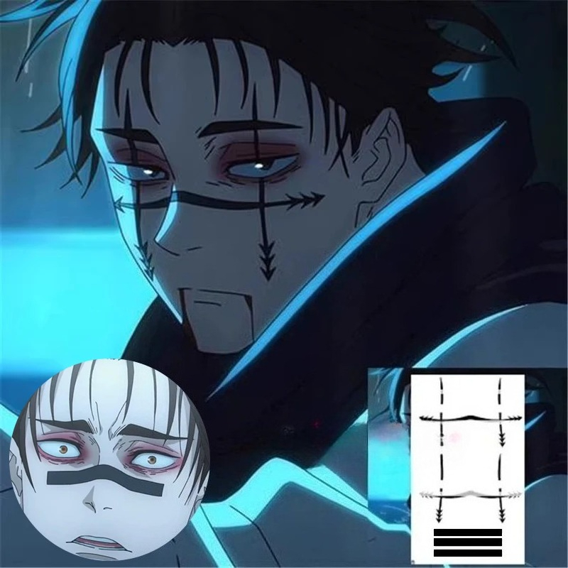 Choso Tattoo Sticker Anime Juj - Anime Cosplay Jujutsu review and price